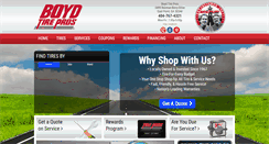 Desktop Screenshot of boydtirepros.com